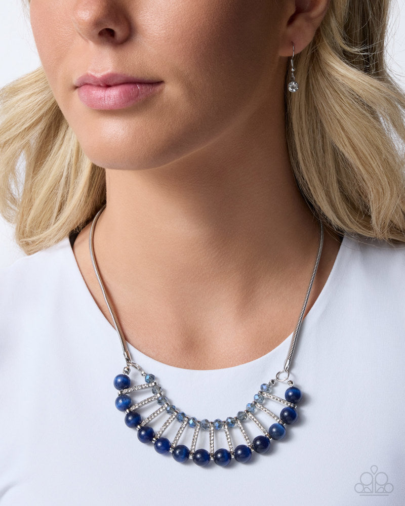 Spellbinding Shine Necklace - Blue | Paparazzi Accessories image 3
