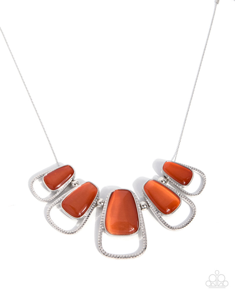 Growing Attachment Necklace - Orange | Paparazzi Accessories image 2