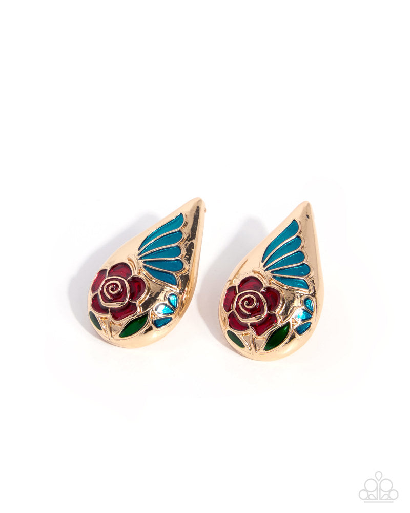 Ornamental Obligato Earrings - Multi | Paparazzi Accessories image 2