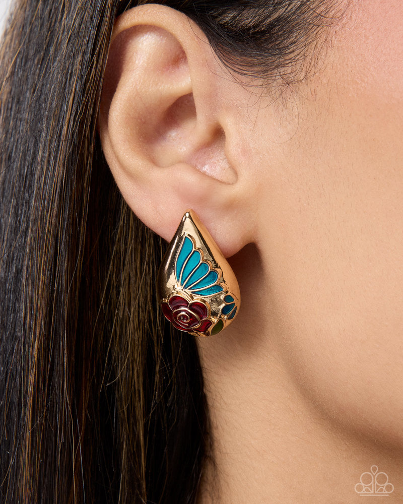 Ornamental Obligato Earrings - Multi | Paparazzi Accessories image 3