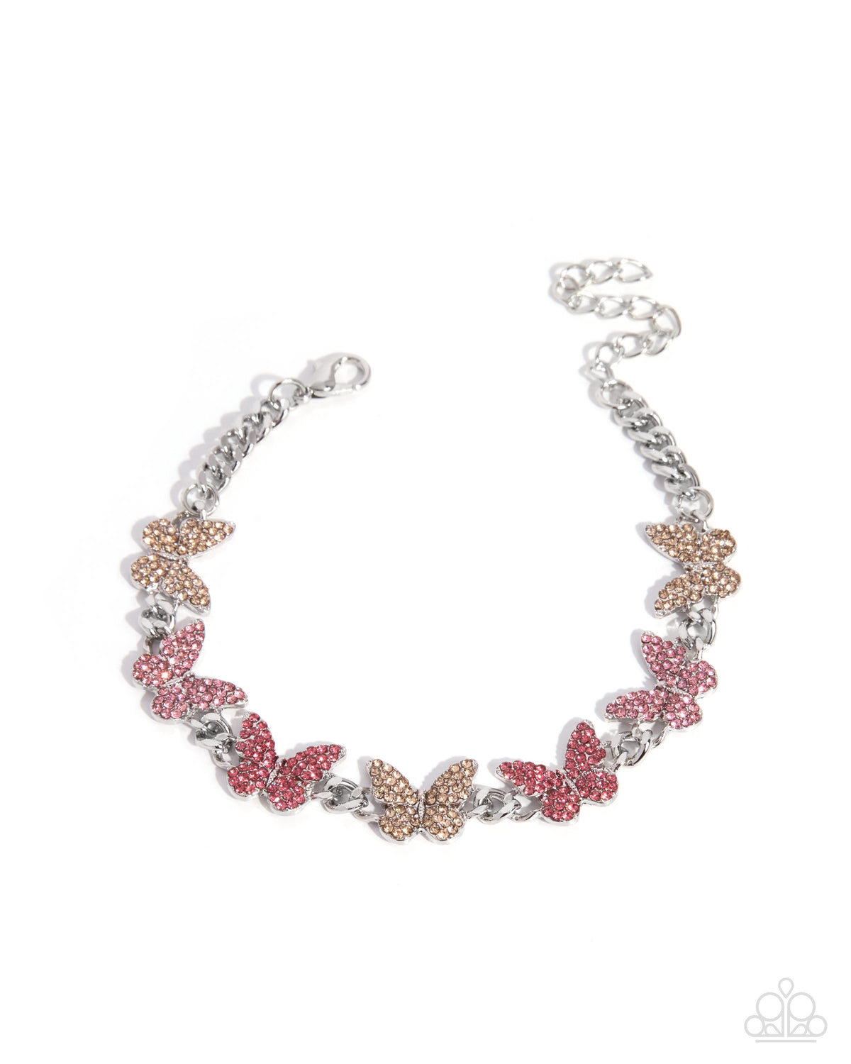 Bustling Butterflies Bracelet - Pink | Paparazzi Accessories image 2