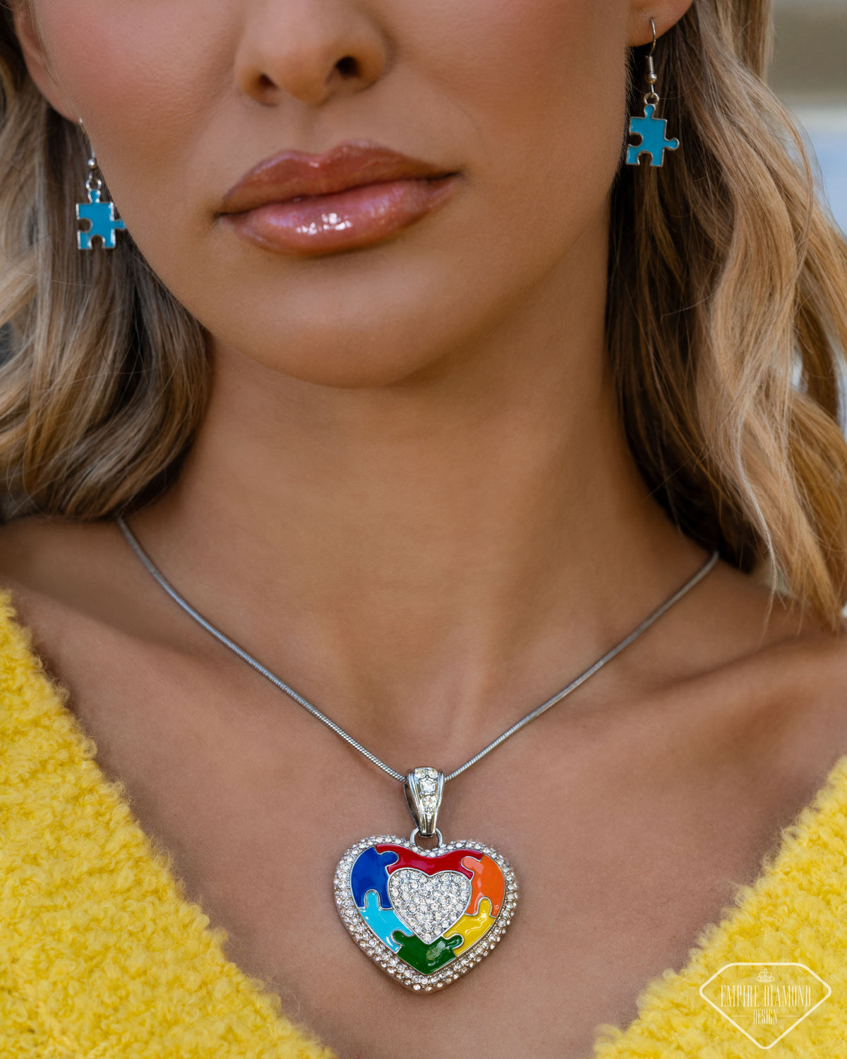 Puzzling Parallel Necklace - Multi | Paparazzi Accessories image 3