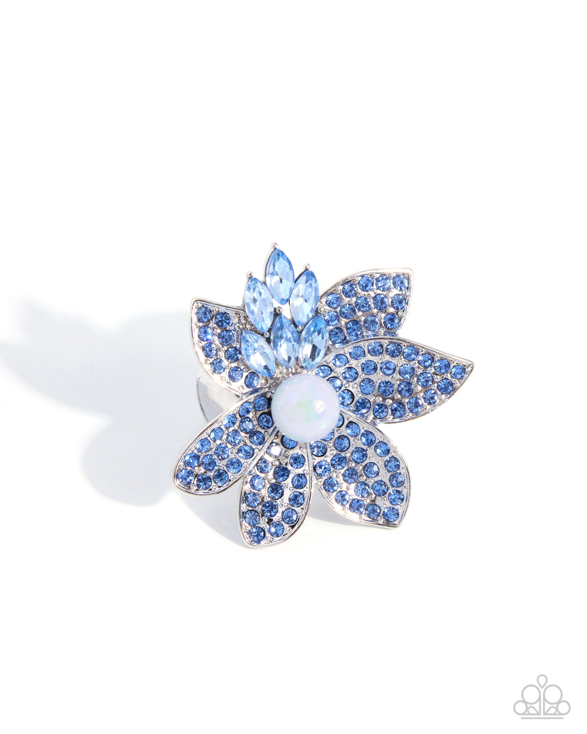 Beguiling Bloom Ring - Blue | Paparazzi Accessories image 2