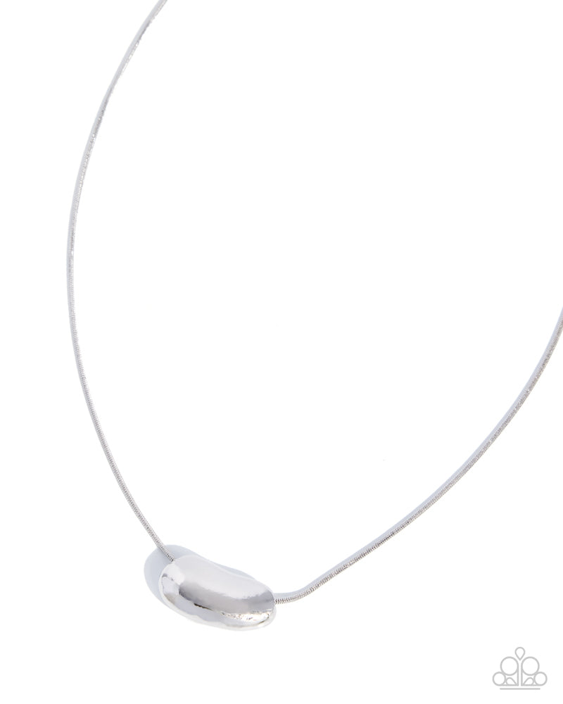 Trendy Timeline Necklace - Silver | Paparazzi Accessories image 2