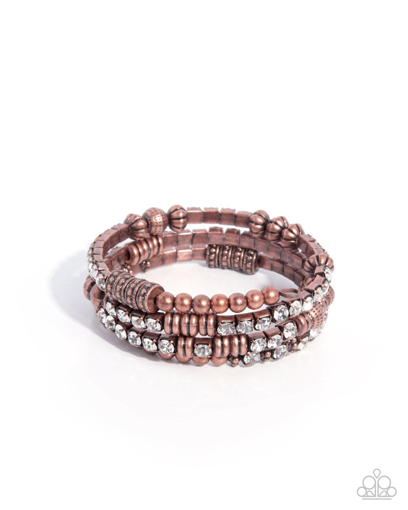 Memorable Musings Bracelet - Copper | Paparazzi Accessories image 2