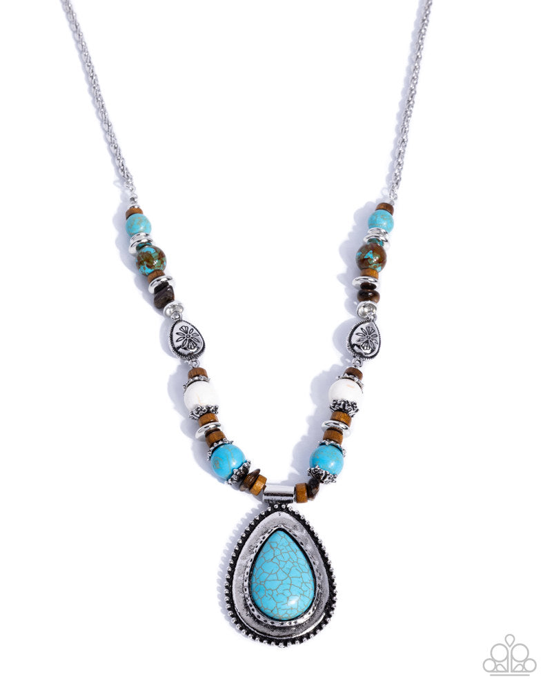 Natural Noise Necklace - Blue image 2
