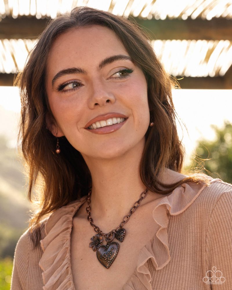 Whimsical Waiver Necklace - Copper | Paparazzi Accessories
