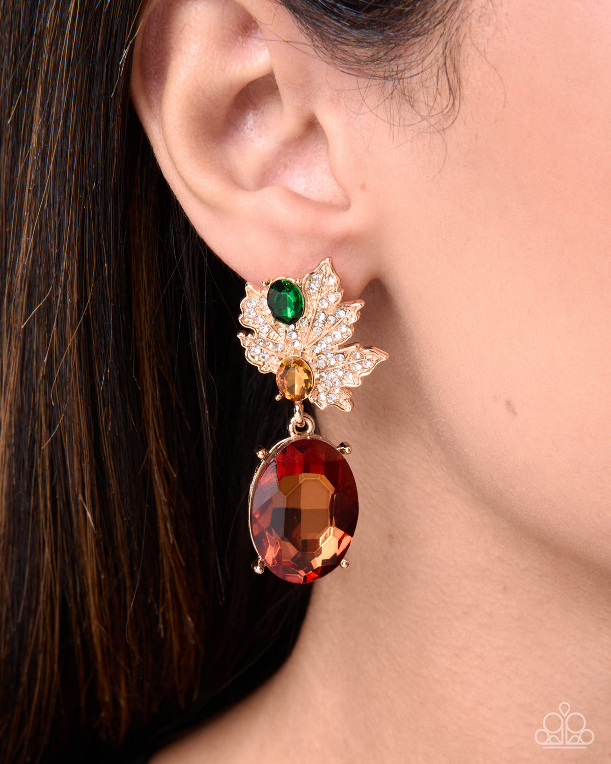 Autumnal Auction Earrings - Multi | Paparazzi Accessories