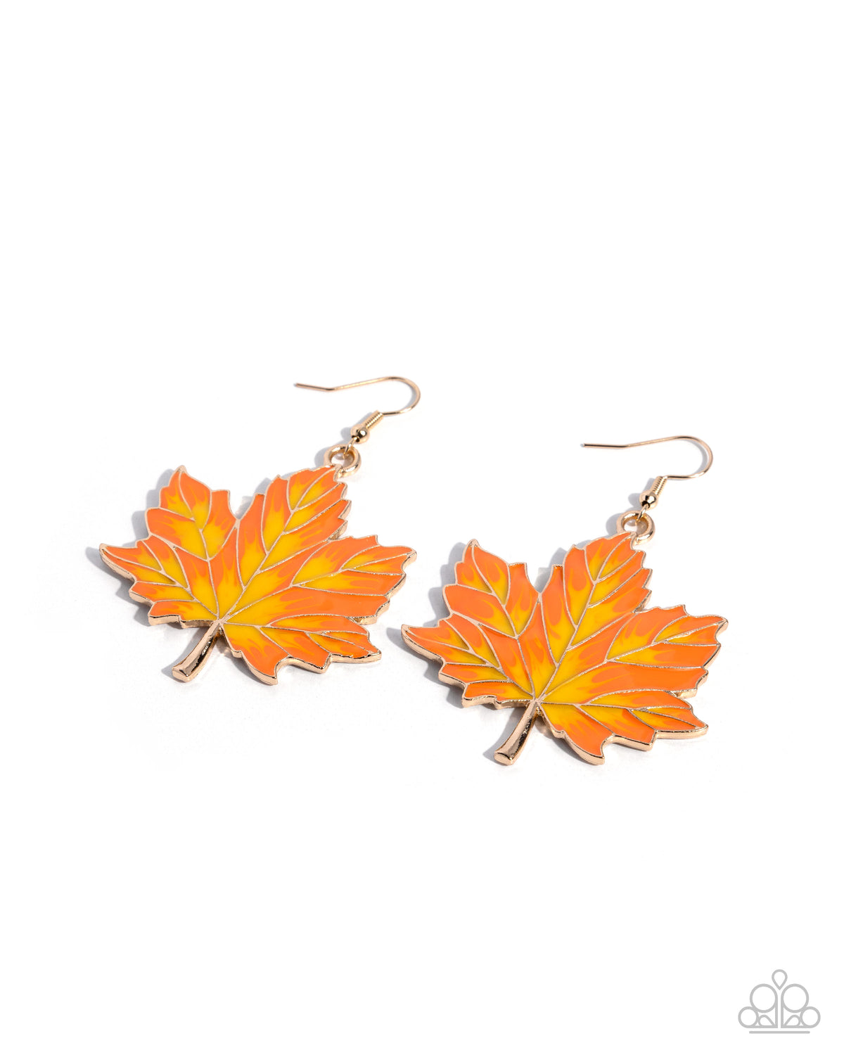 Adorably Autumnal Earrings - Gold | Paparazzi Accessories image 2