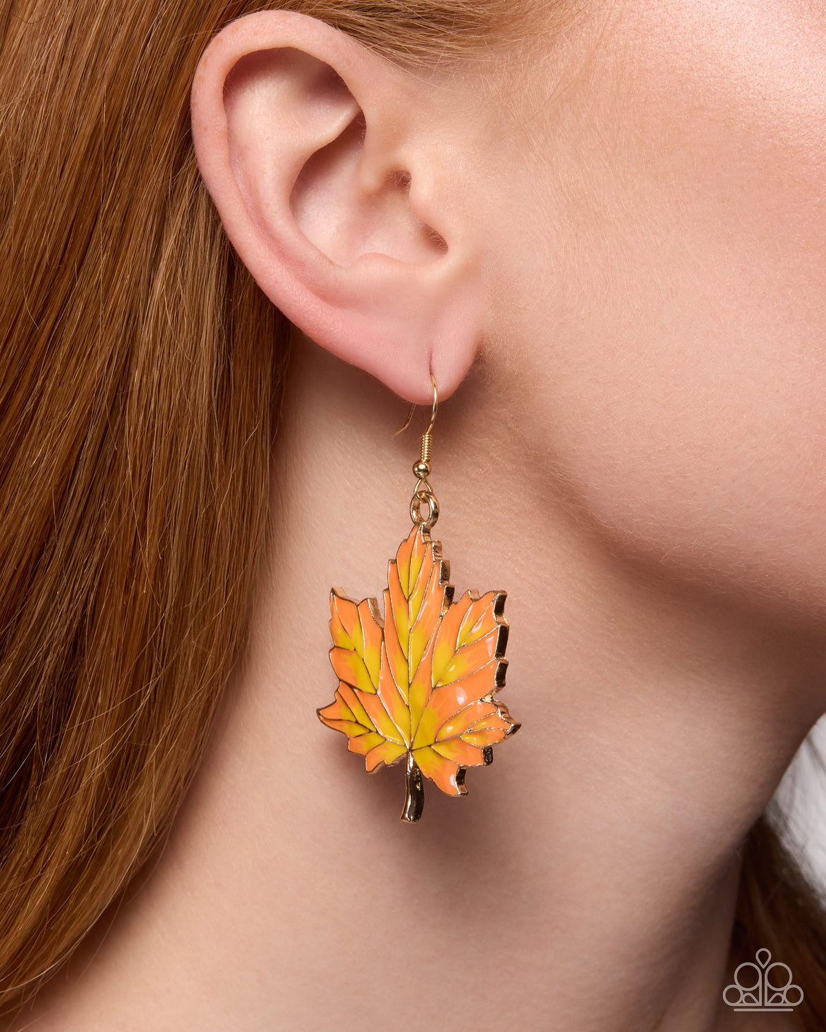 Adorably Autumnal Earrings - Gold | Paparazzi Accessories