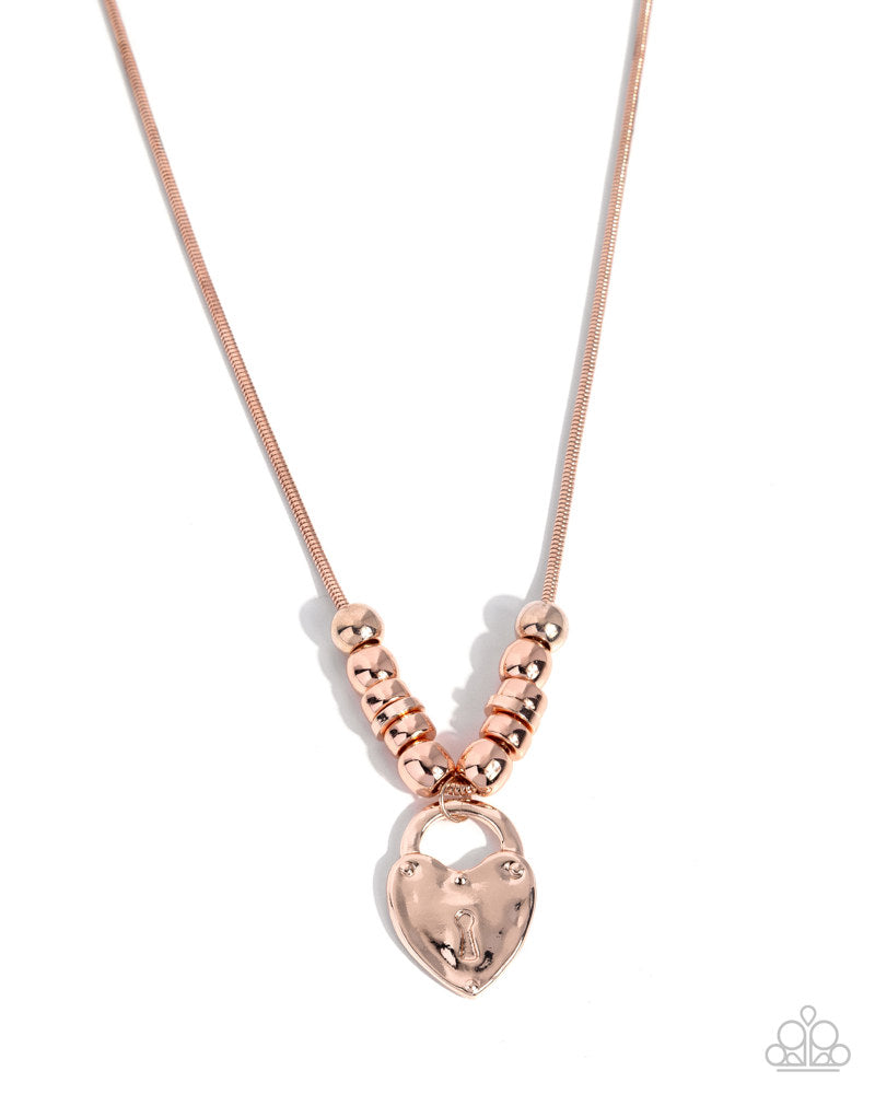 Genuine Grace Necklace - Rose Gold | Paparazzi Accessories image 2