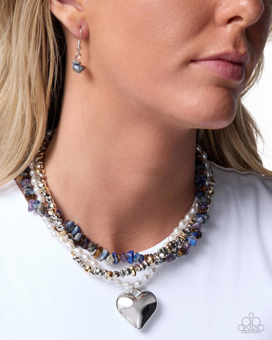 Significant Strands Necklace - Blue | Paparazzi Accessories image 3