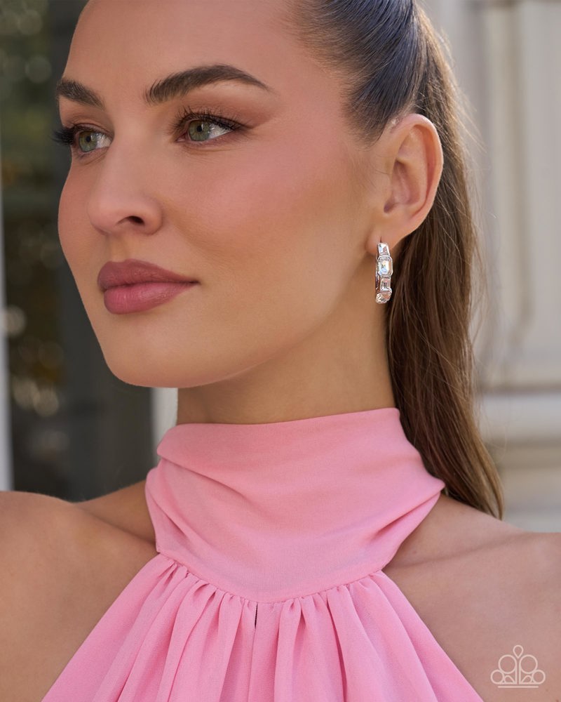Operatic Overture Earrings - White
