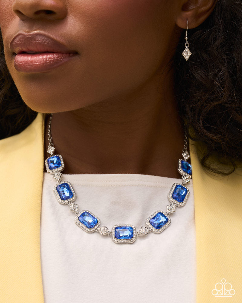 Redefined Radiance Necklace - Blue image 3