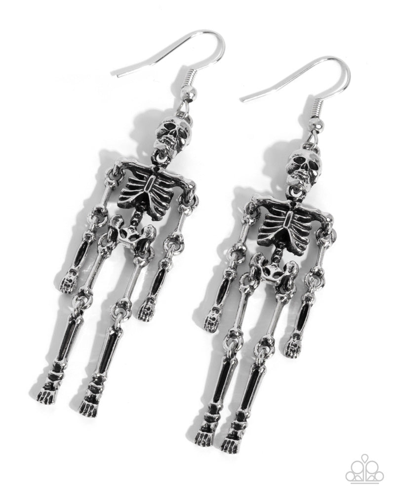 Rattle My Bones Earrings - Silver image 2