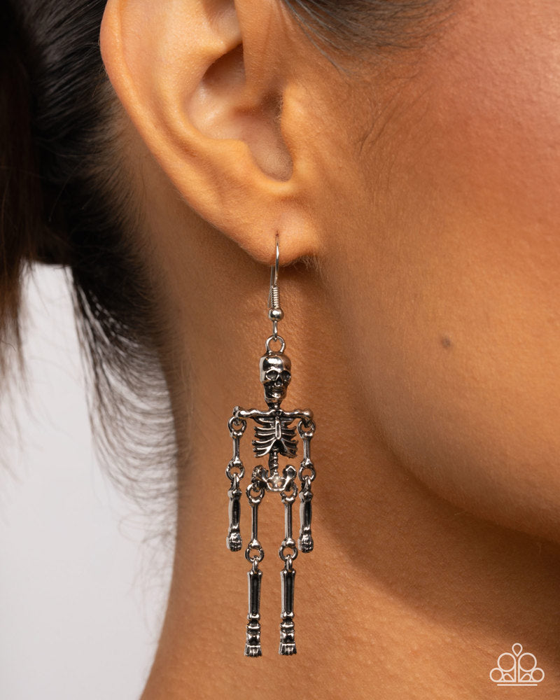 Rattle My Bones Earrings - Silver image 3