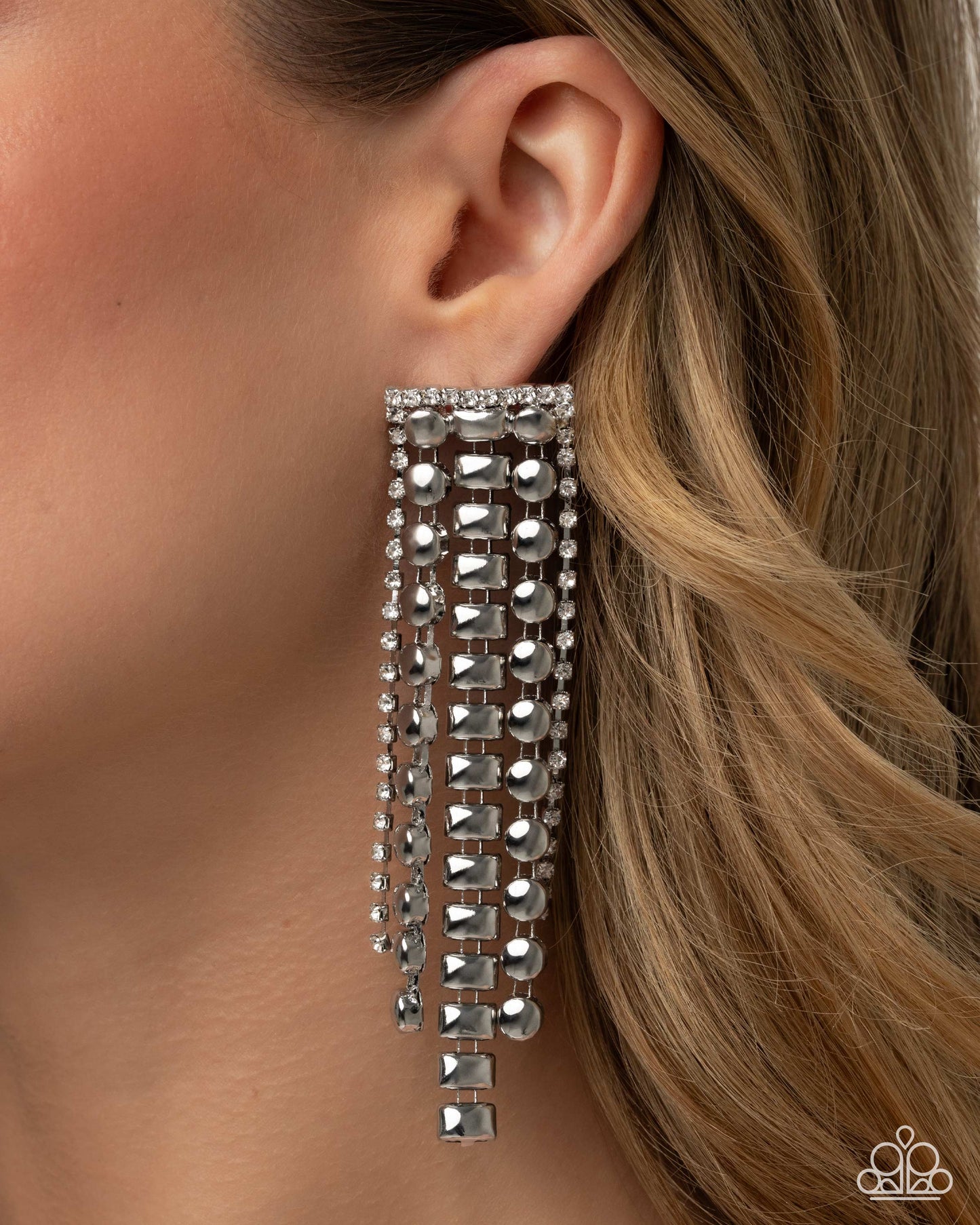 Confident Cadenza Earrings - White image 3