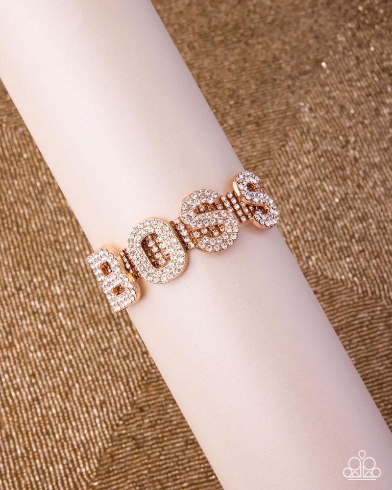 Boldly Bossy Bracelet - Gold