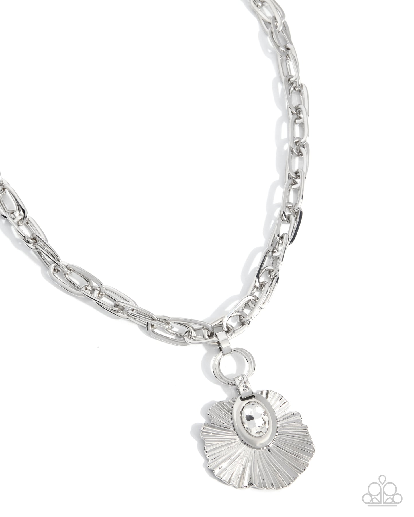 Elaborate Earning Necklace - White image 2