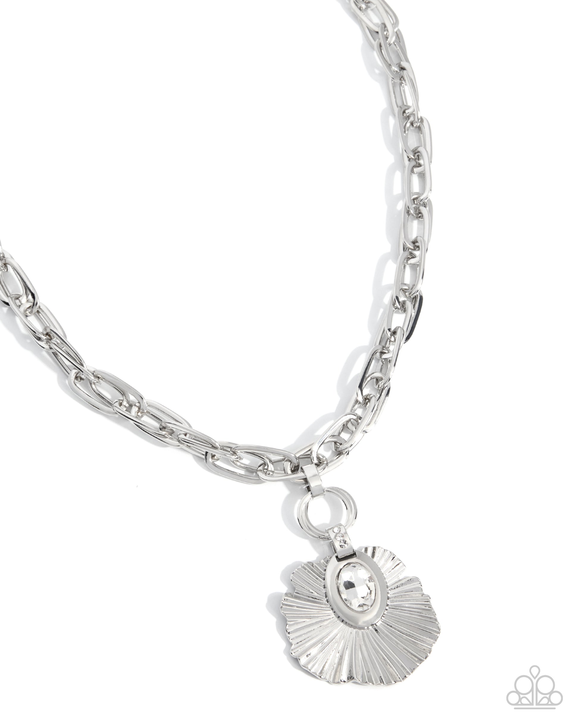 Elaborate Earning Necklace - White image 2