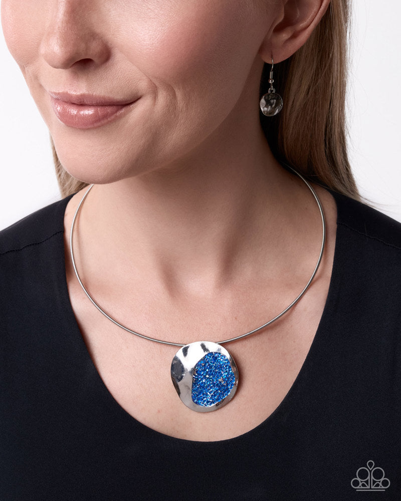 Cosmic Color Necklace - Blue | Paparazzi Accessories image 3
