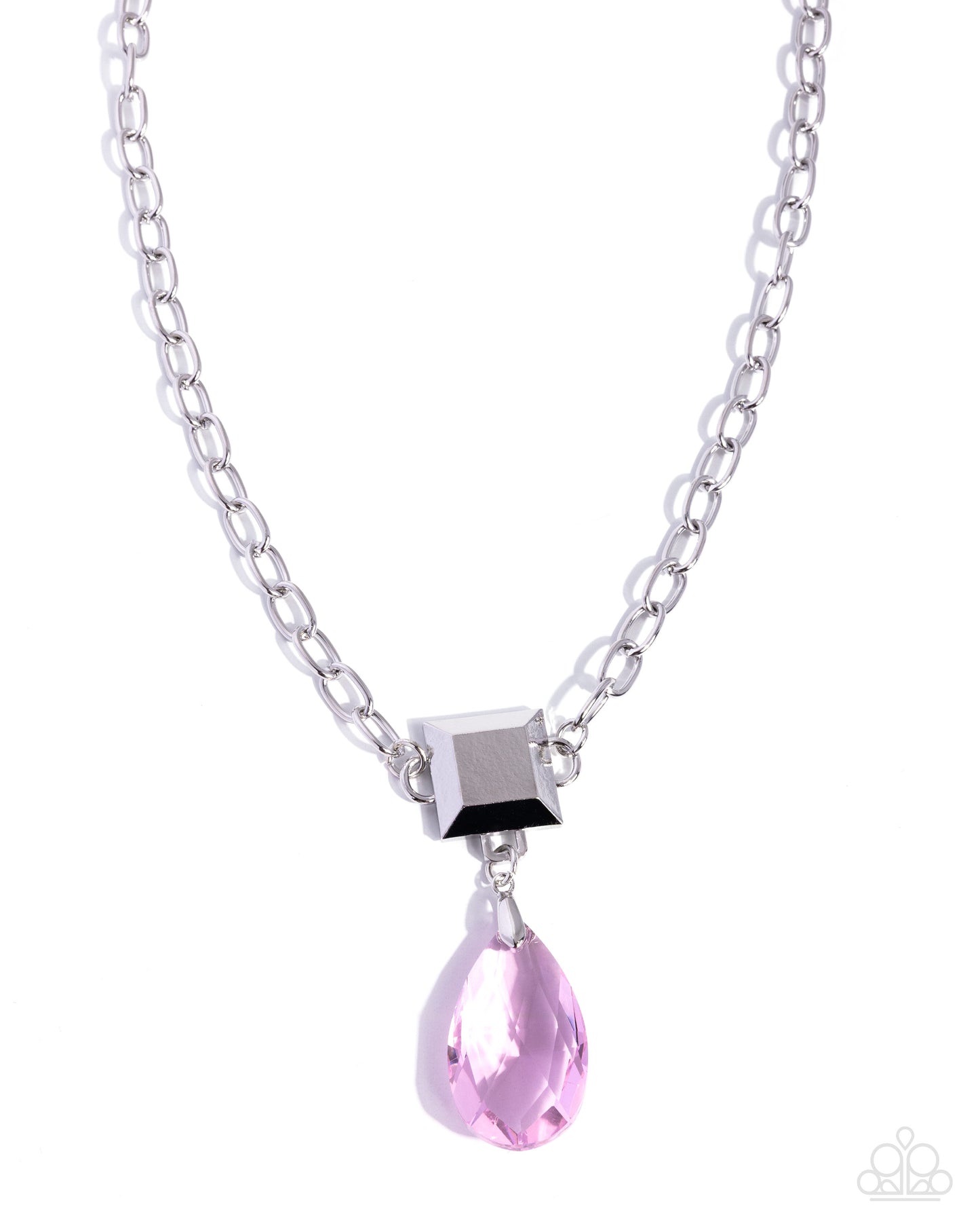 Square Sway Necklace - Pink | Paparazzi Accessories image 2