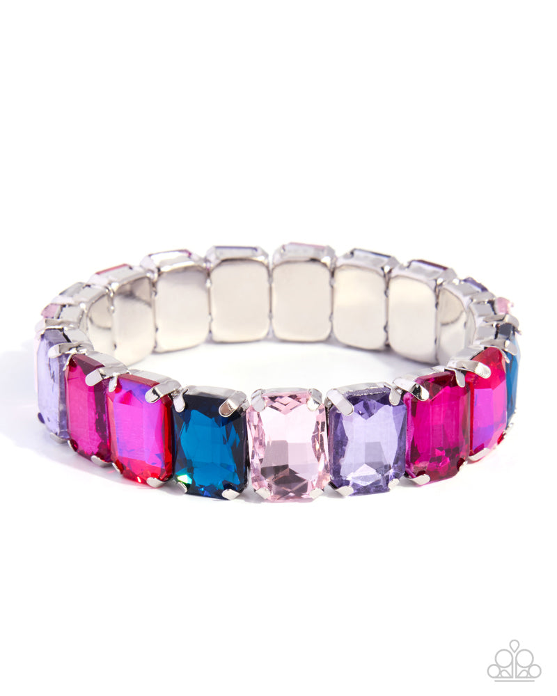 Shimmery Sorting Bracelet - Pink | Paparazzi Accessories image 2