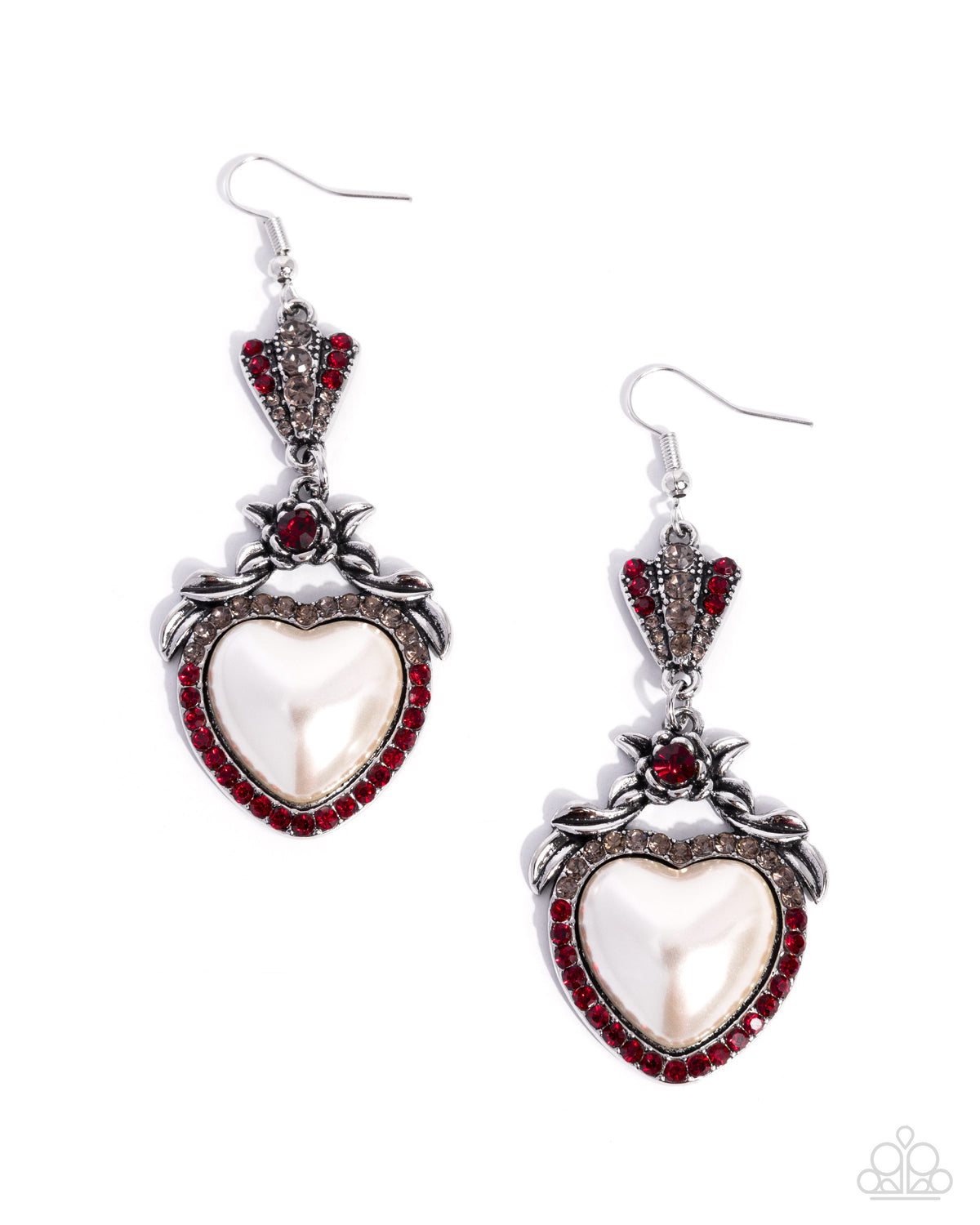 Fairytale Freedom Earrings - Red | Paparazzi Accessories image 2