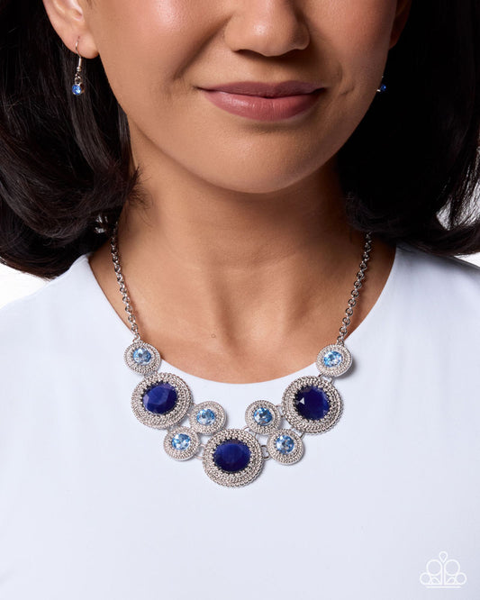 Ornate Opera Necklace - Blue | Paparazzi Accessories image 3