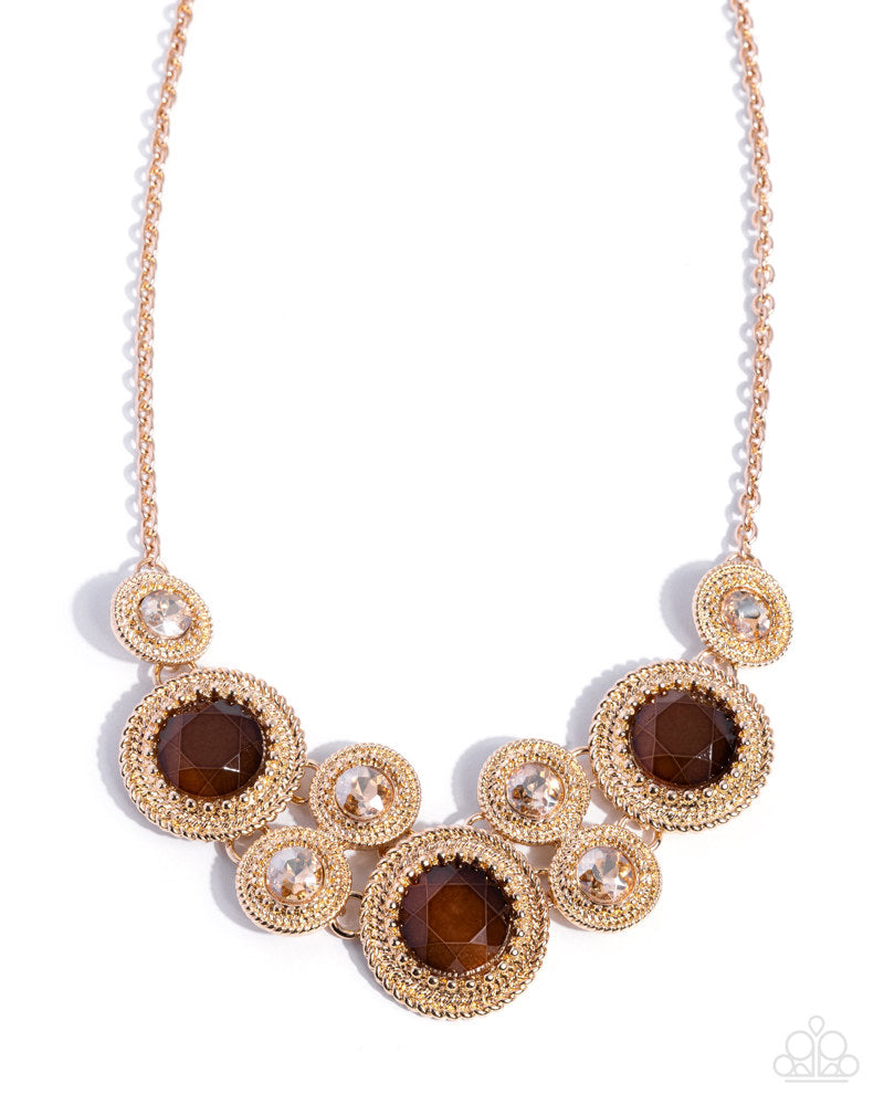 Ornate Opera Necklace - Brown | Paparazzi Accessories image 2