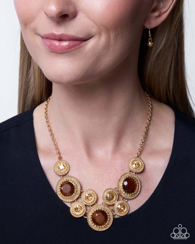 Ornate Opera Necklace - Brown | Paparazzi Accessories image 3