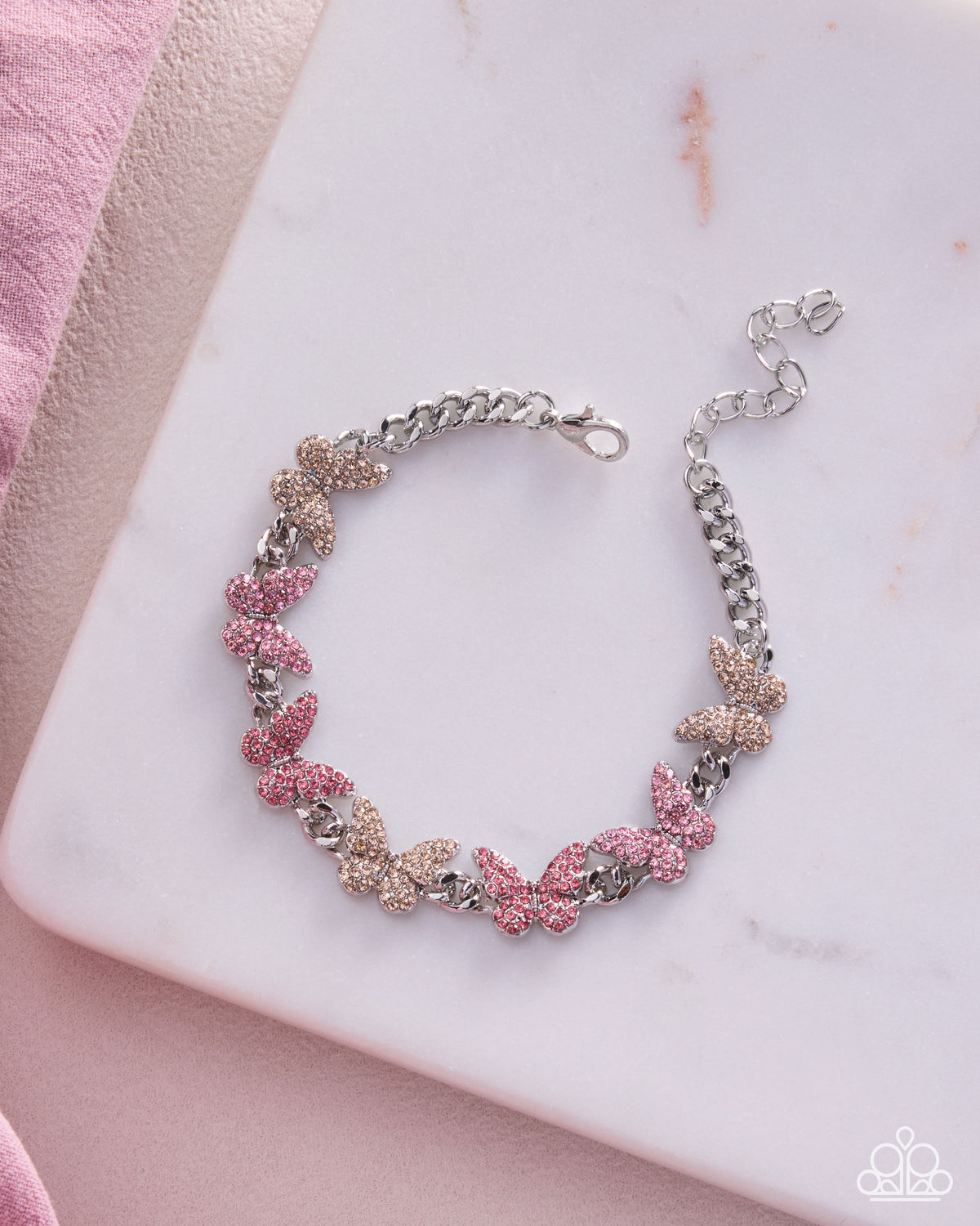 Bustling Butterflies Bracelet - Pink | Paparazzi Accessories