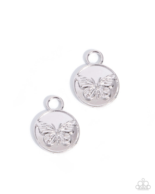 Chrysalis Change Earrings - Silver | Paparazzi Accessories image 2