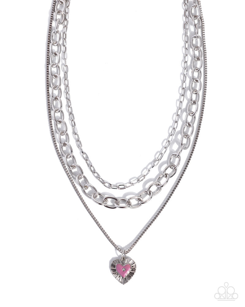 Sweet Sunburst Necklace - Pink | Paparazzi Accessories image 2