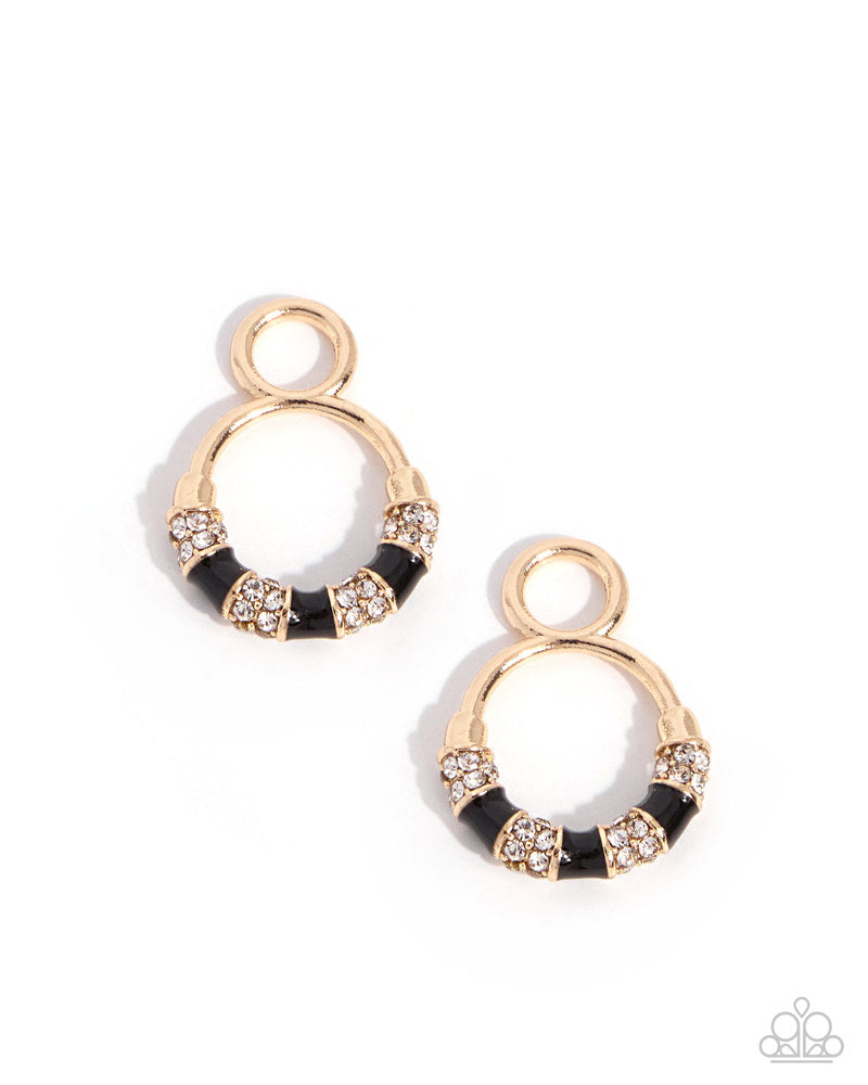 Blissful Bling Earrings - Black | Paparazzi Accessories image 2