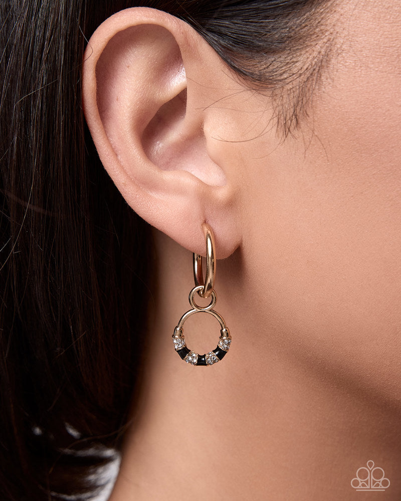 Blissful Bling Earrings - Black | Paparazzi Accessories