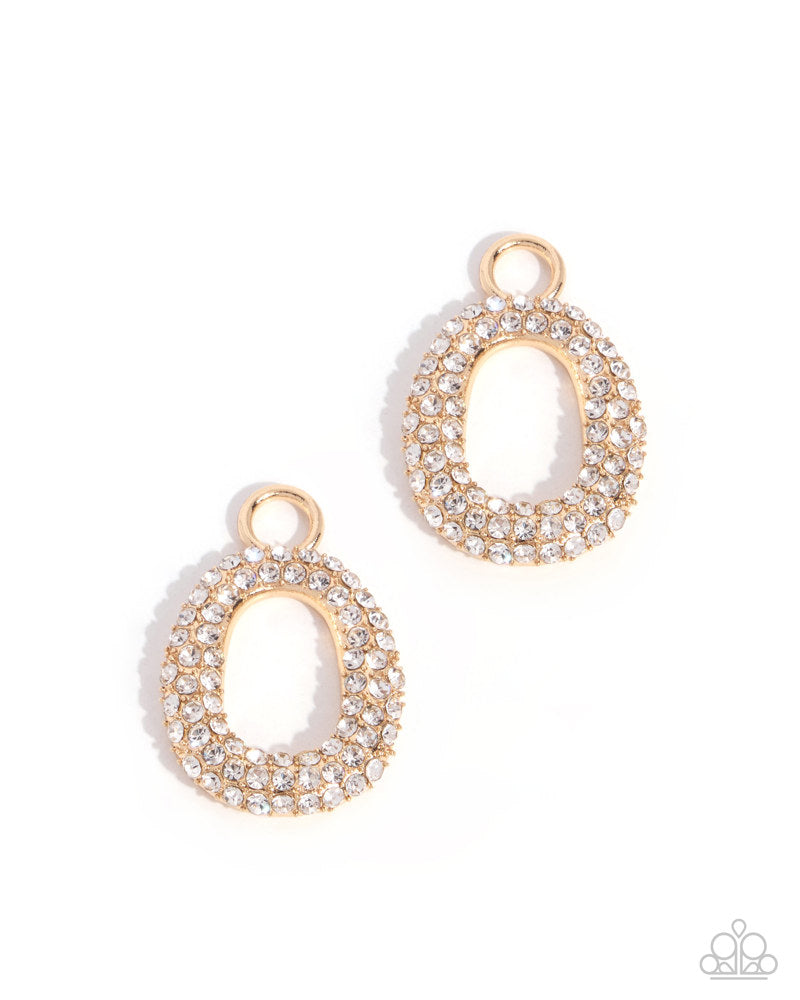 Unbound Elegance Earrings - Gold | Paparazzi Accessories image 2