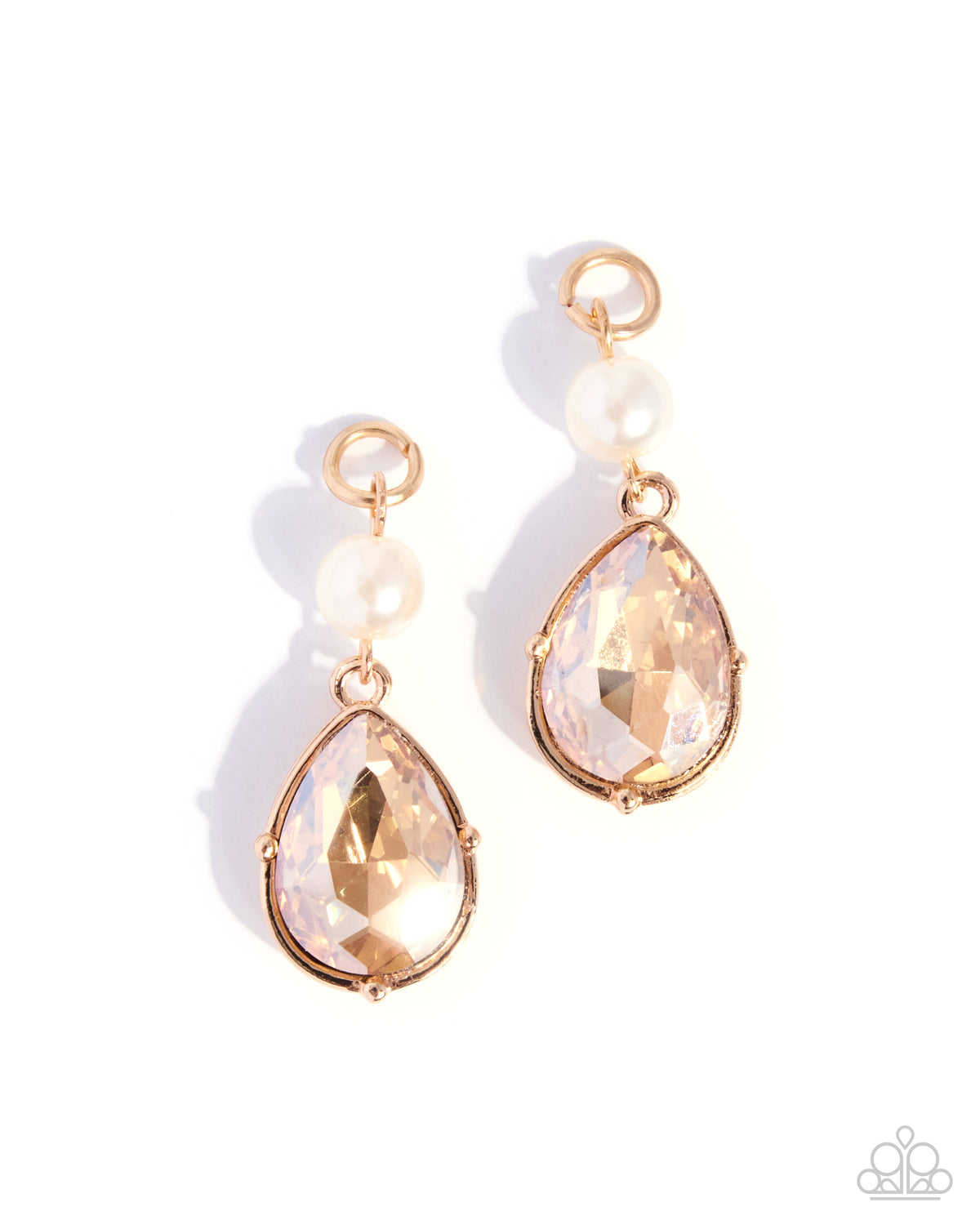 Teardrop Tenor Earrings - Gold | Paparazzi Accessories image 2