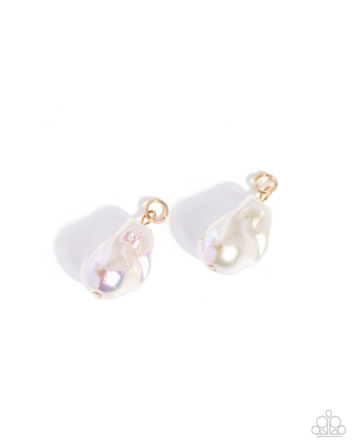 Baroque Beauty Earrings - White | Paparazzi Accessories image 2