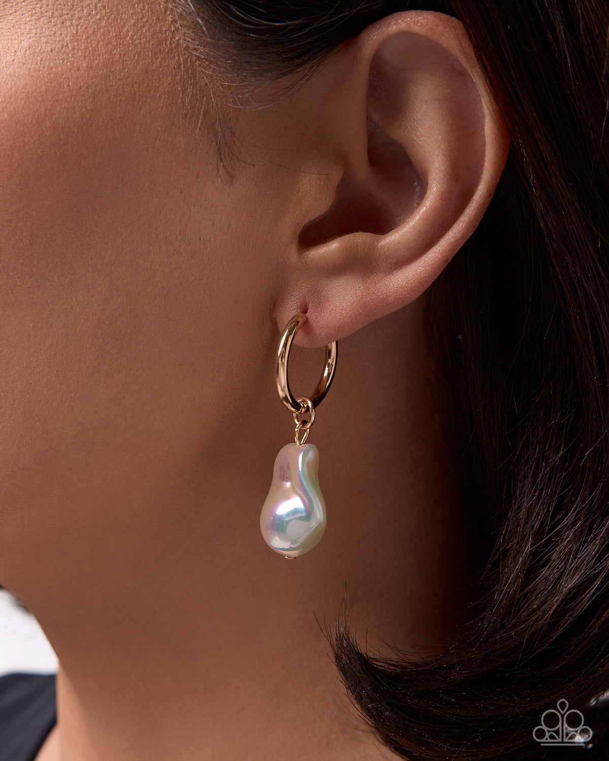 Baroque Beauty Earrings - White | Paparazzi Accessories