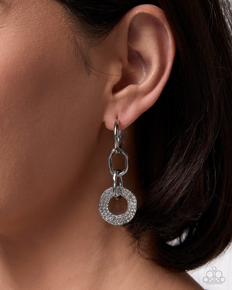 Comparable Chic Earrings - White | Paparazzi Accessories