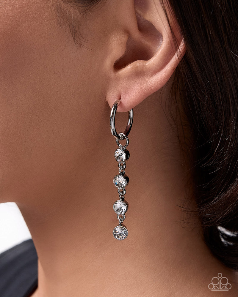 Changeable Chic Earrings - White | Paparazzi Accessories