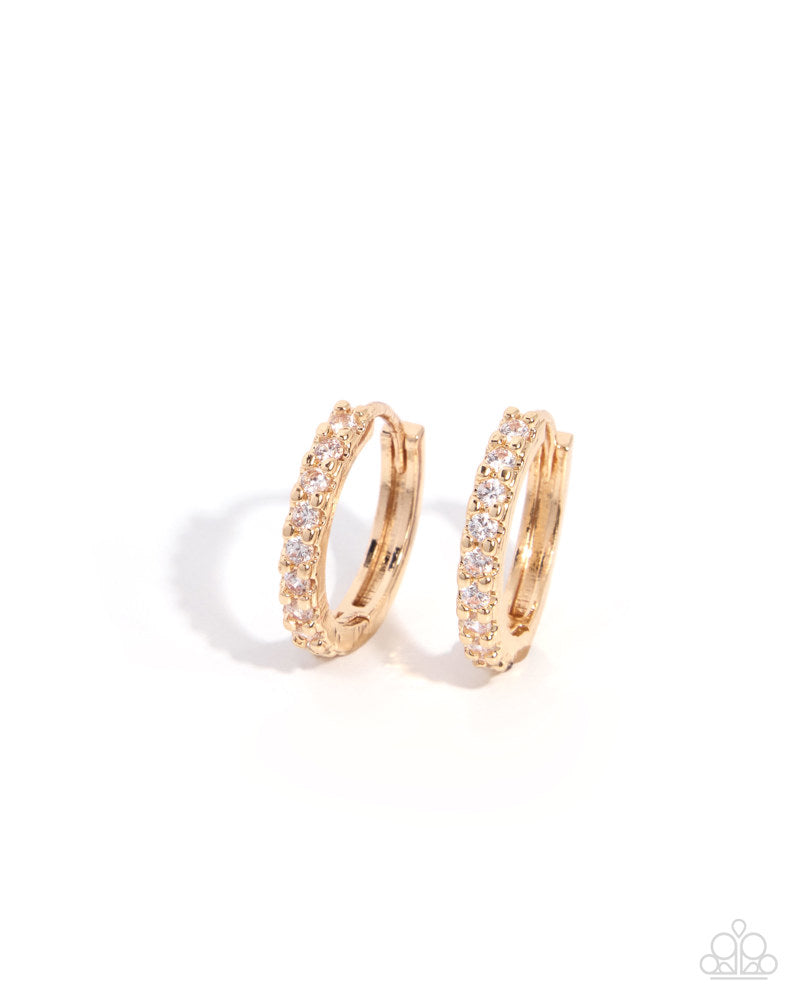 Enigmatic Elegance Earrings - Gold | Paparazzi Accessories image 2