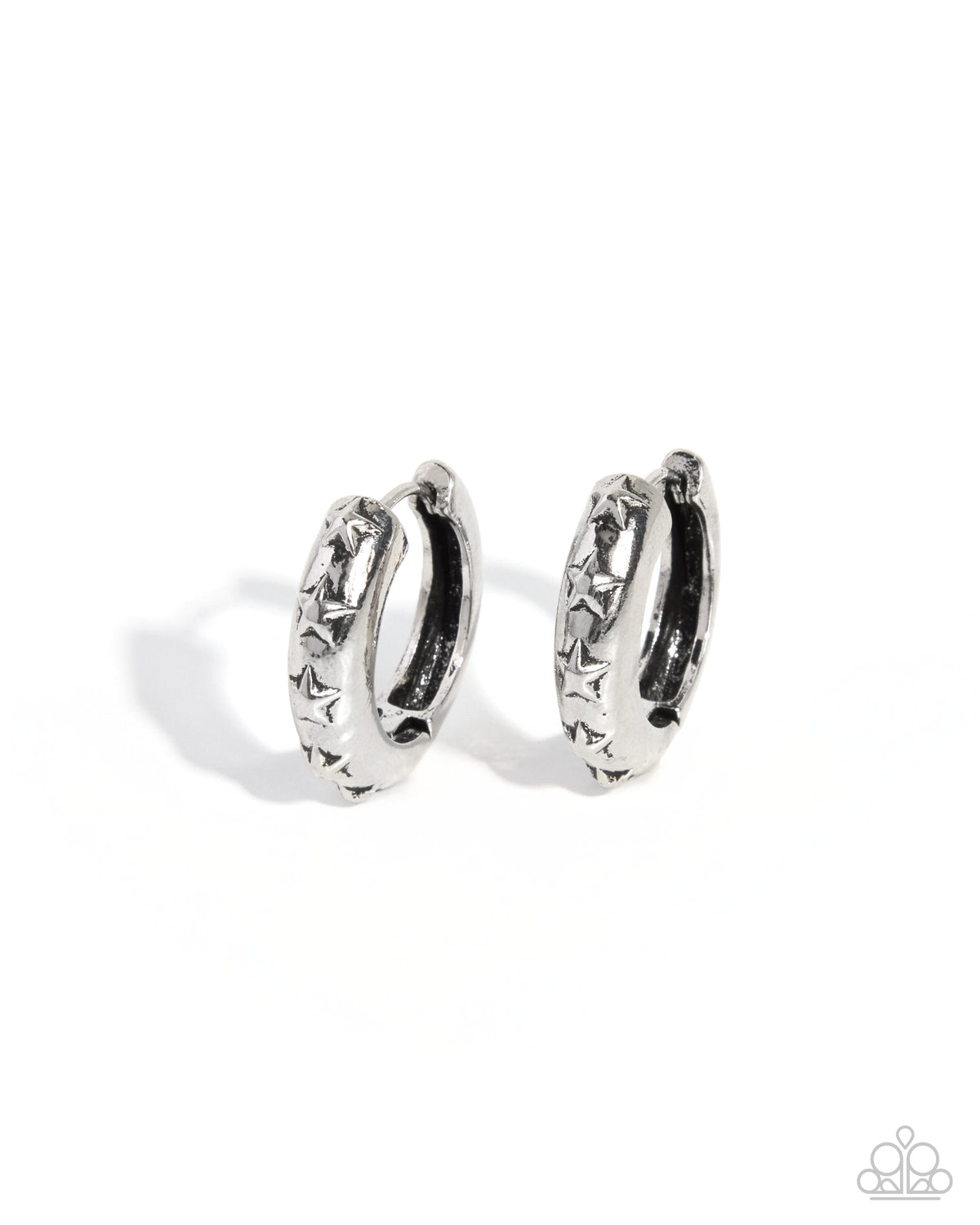 Cosmic Confidence Earrings - Silver | Paparazzi Accessories image 2