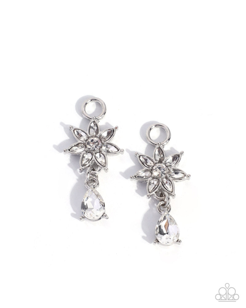 Pursuing Polish Earrings - White | Paparazzi Accessories image 2