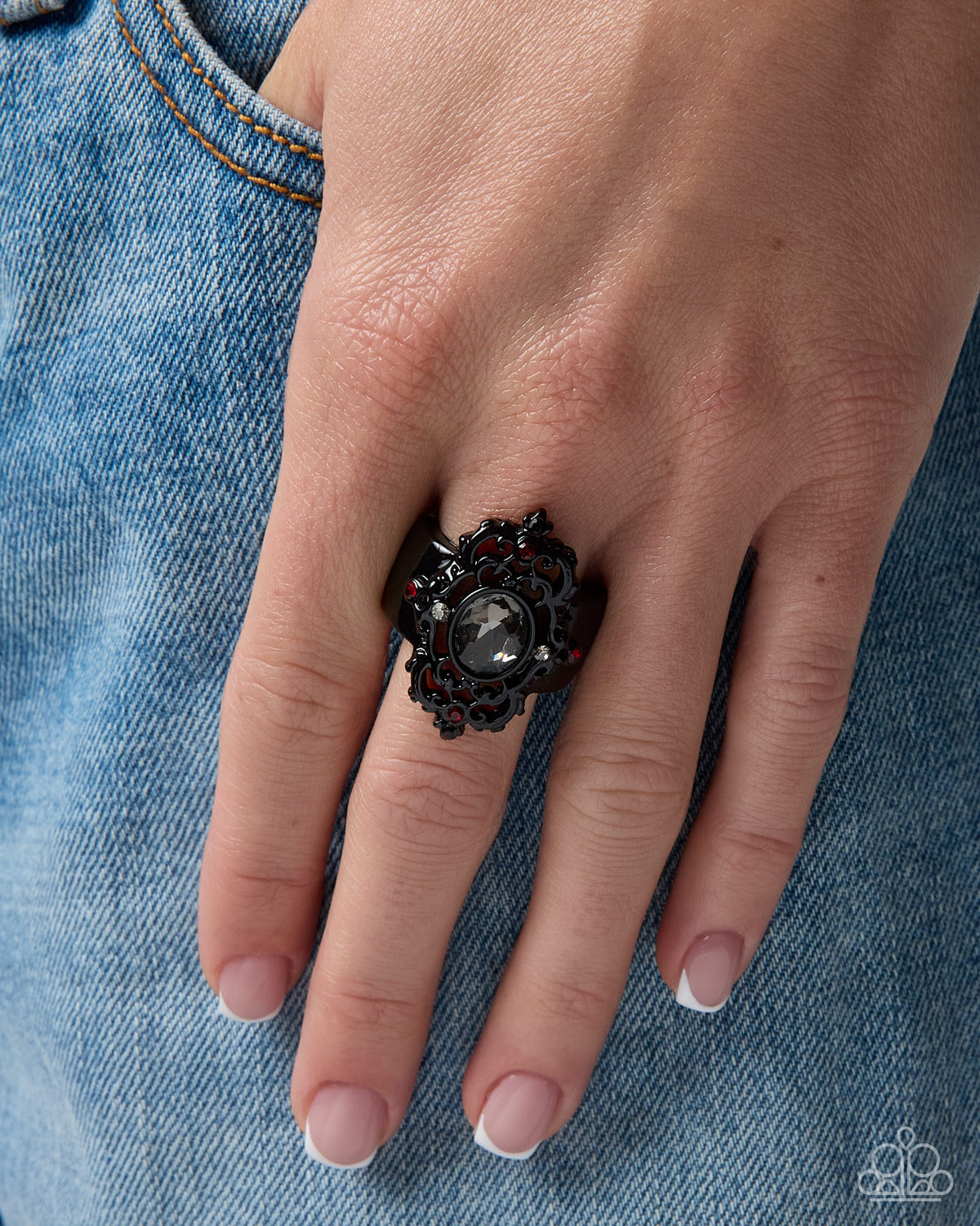 Regency Report Ring - Red | Paparazzi Accessories
