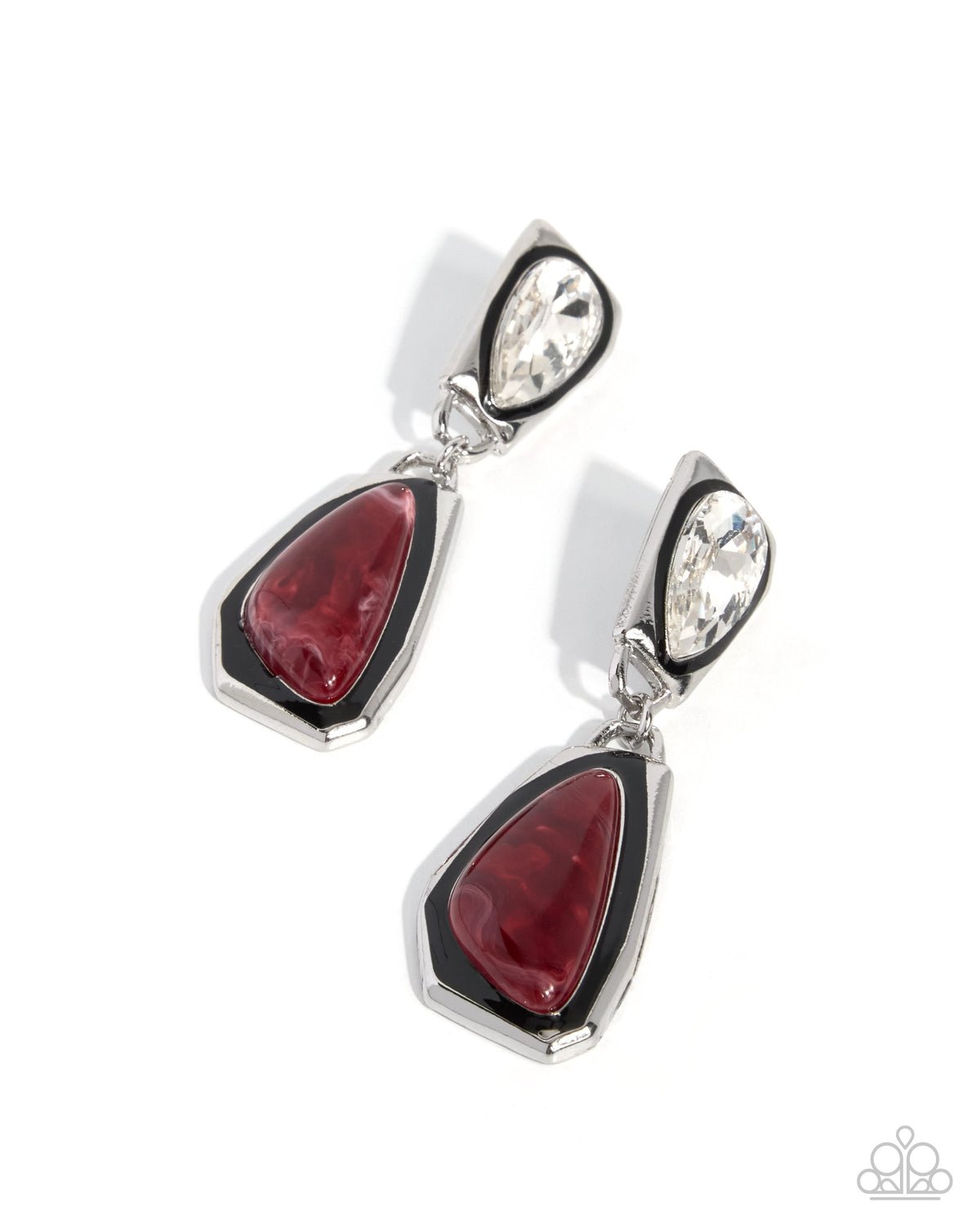 Painted Passion Earrings - Red | Paparazzi Accessories image 2