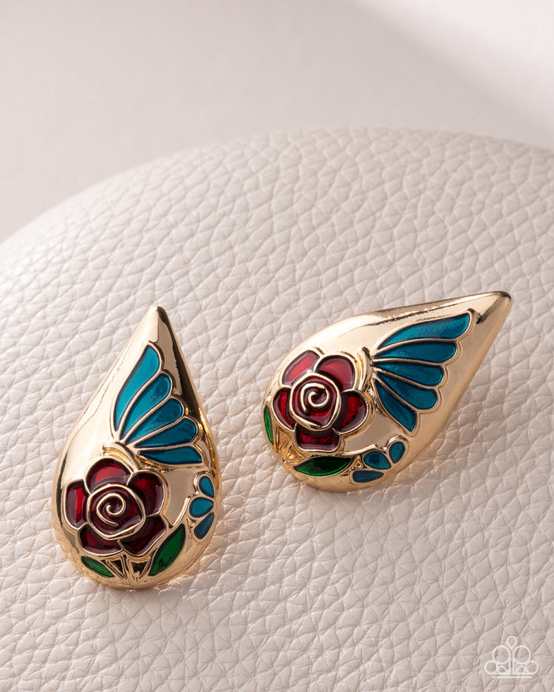 Ornamental Obligato Earrings - Multi | Paparazzi Accessories