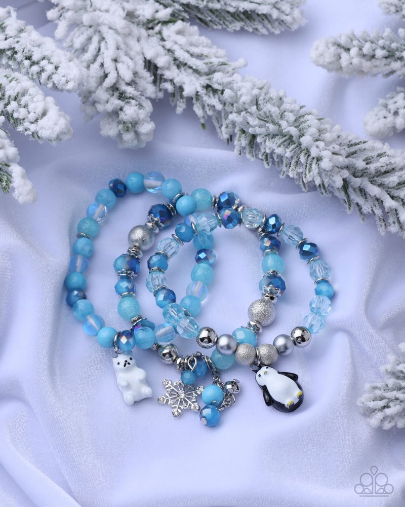 Icebound Beauty Bracelet - Blue | Paparazzi Accessories