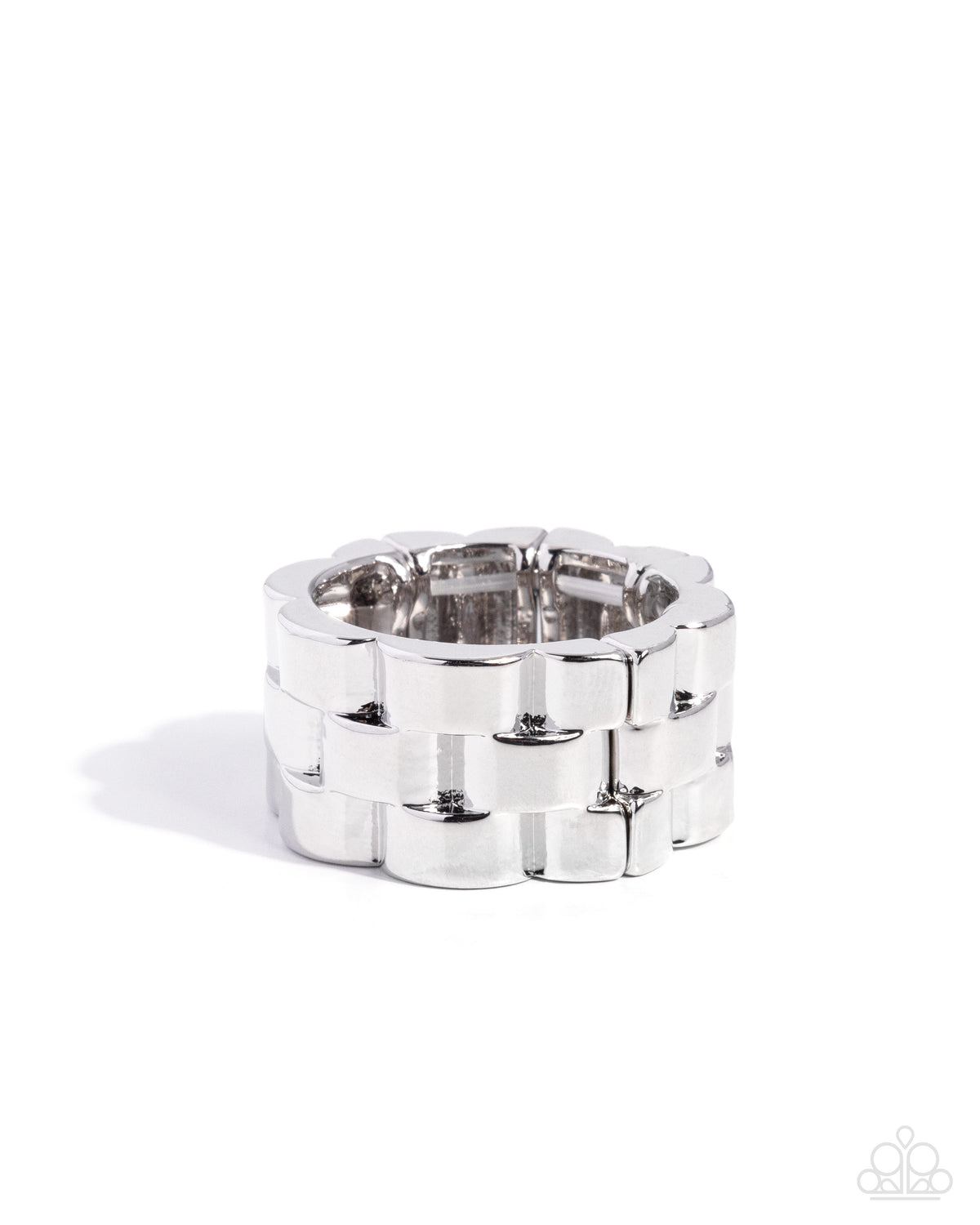 Interlocked Identity Ring - Silver | Paparazzi Accessories image 2